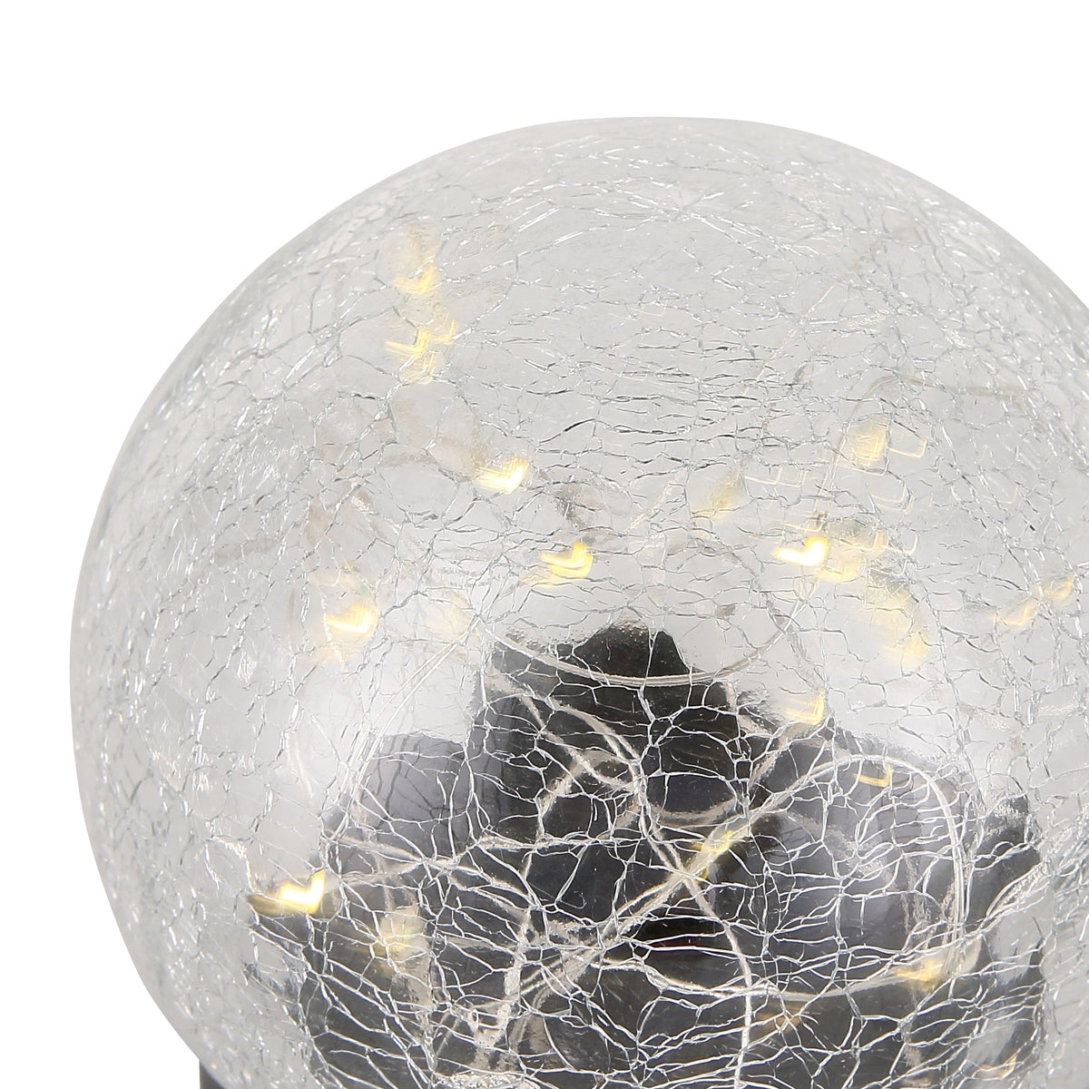 Solcelle Glasklot 10cm