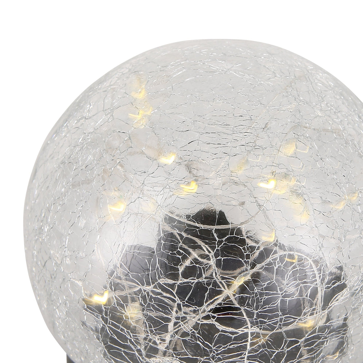 Solcelle Glasklot 10cm