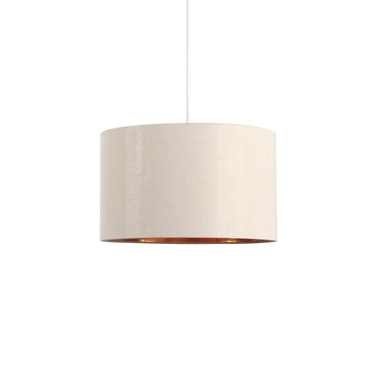 Drum Hanglamp Ø40 Linnen/Messing