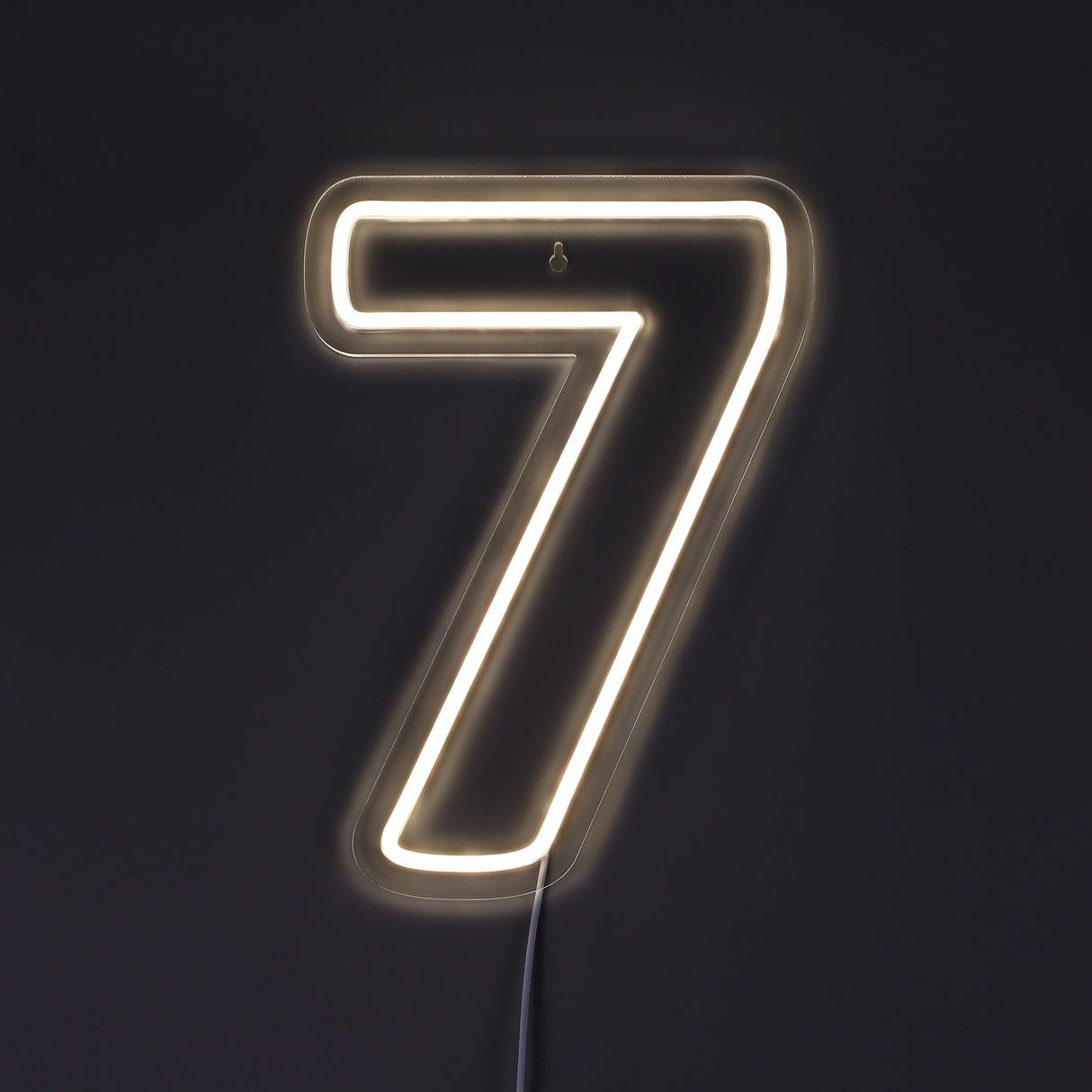 Cijfer 7 Neon Wandlamp
