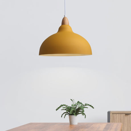 Oak Taklampa Ø35 Mustard-Lampconcept.se