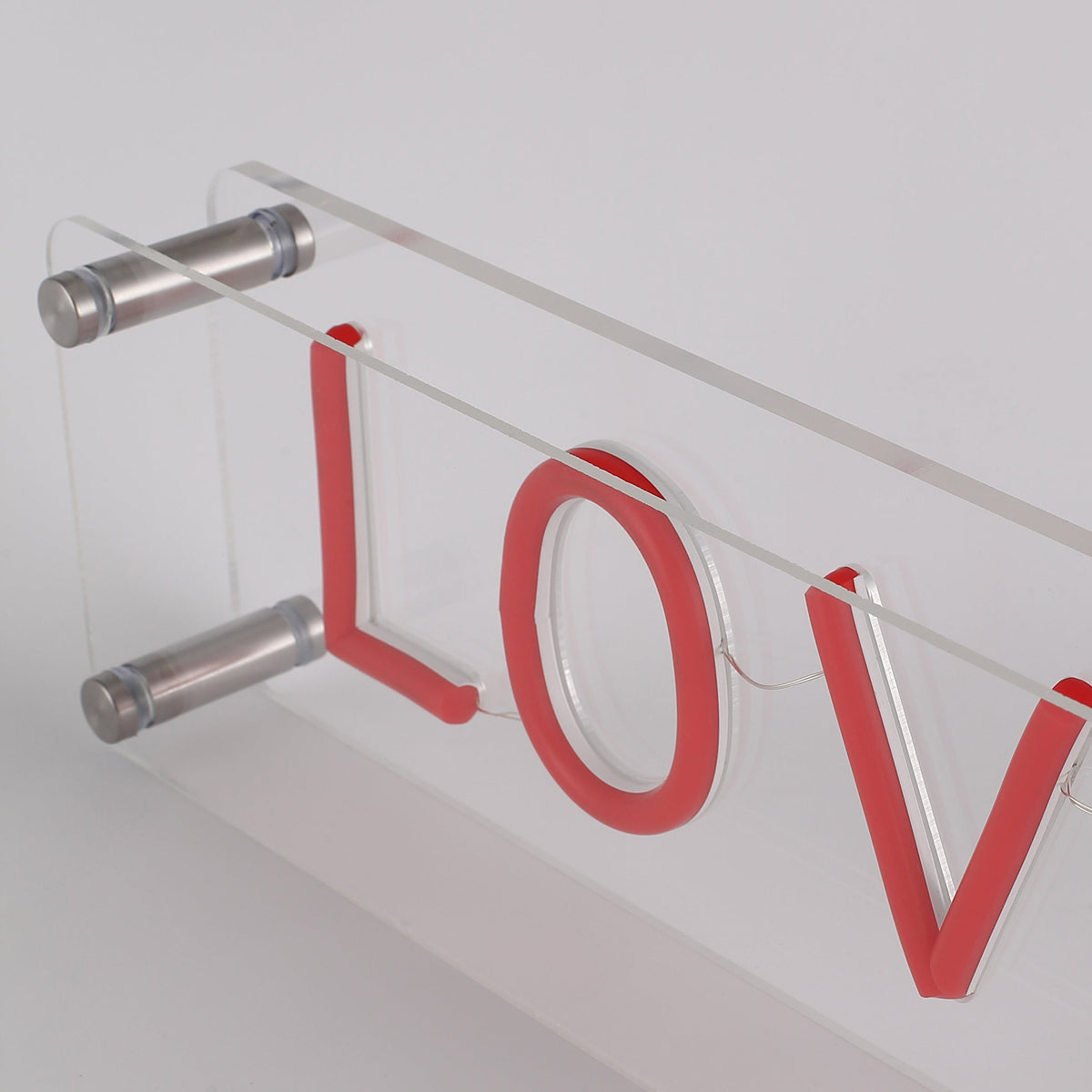 Love LED Neon Box Tafellamp