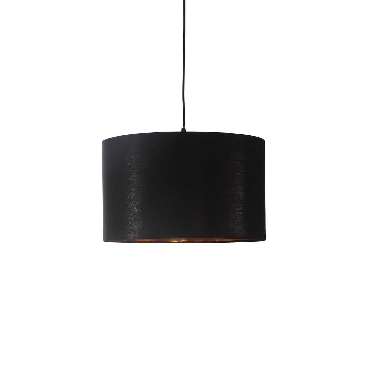 Drum Hanglamp Ø40  Zwart/Messing