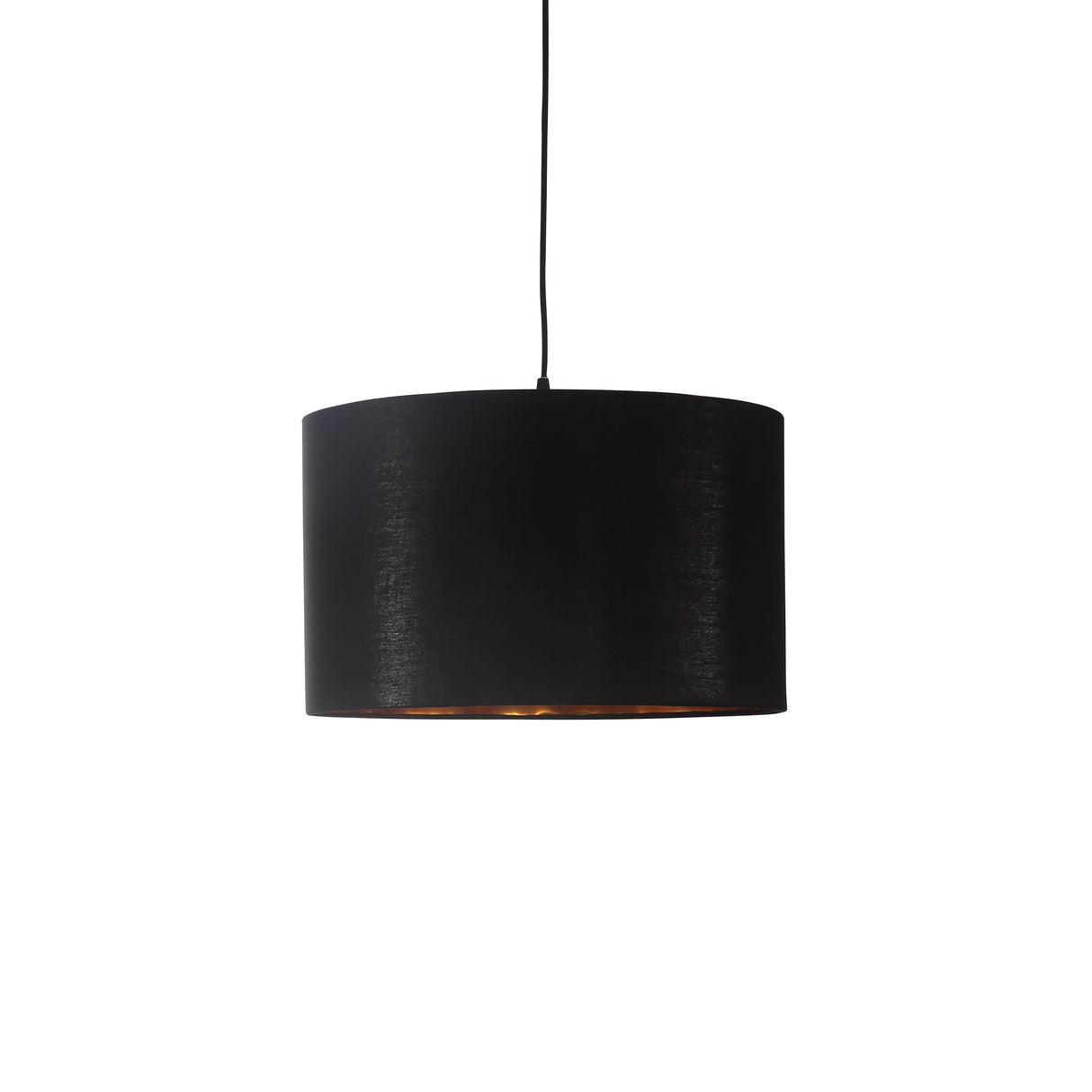 Drum Hanglamp Ø40  Zwart/Messing