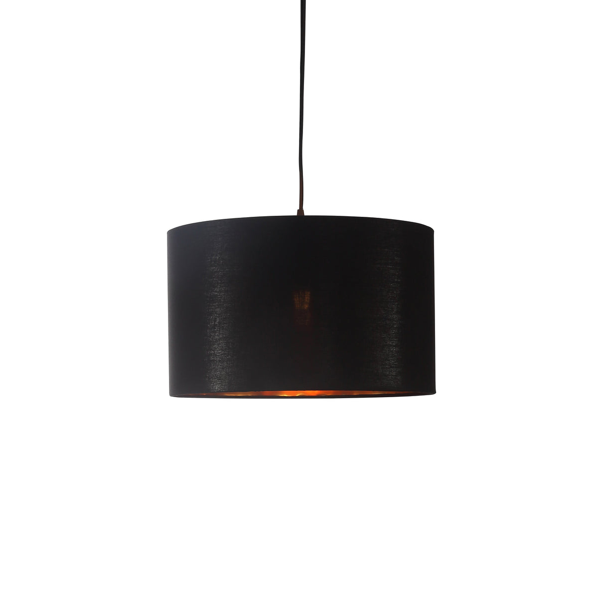 Drum Hanglamp Ø40  Zwart/Messing