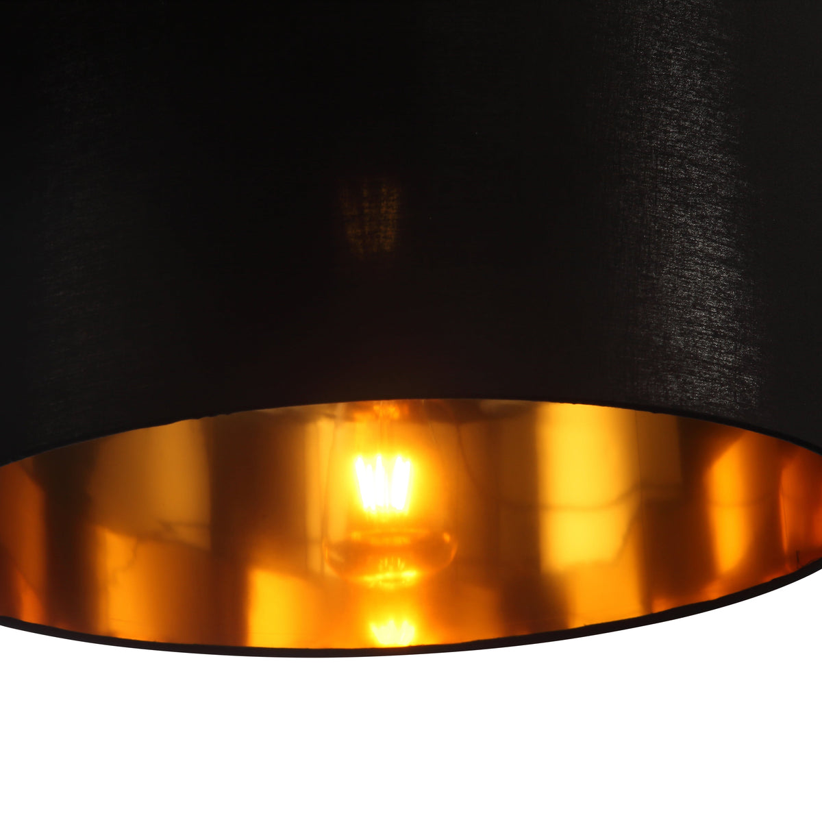 Drum Hanglamp Ø40  Zwart/Messing