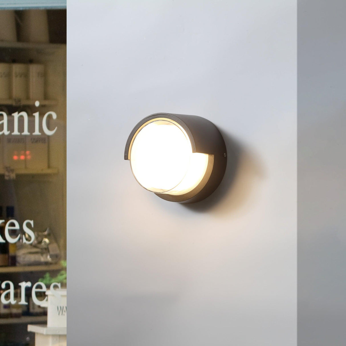 Round Vägglampa Utomhus 6W IP65-Lampconcept.se