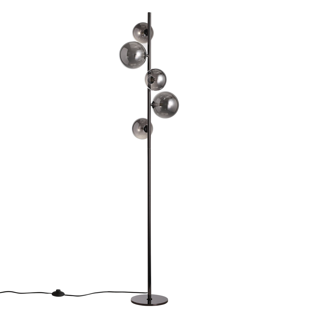 Valencia Vloerlamp Titanium/Smoke
