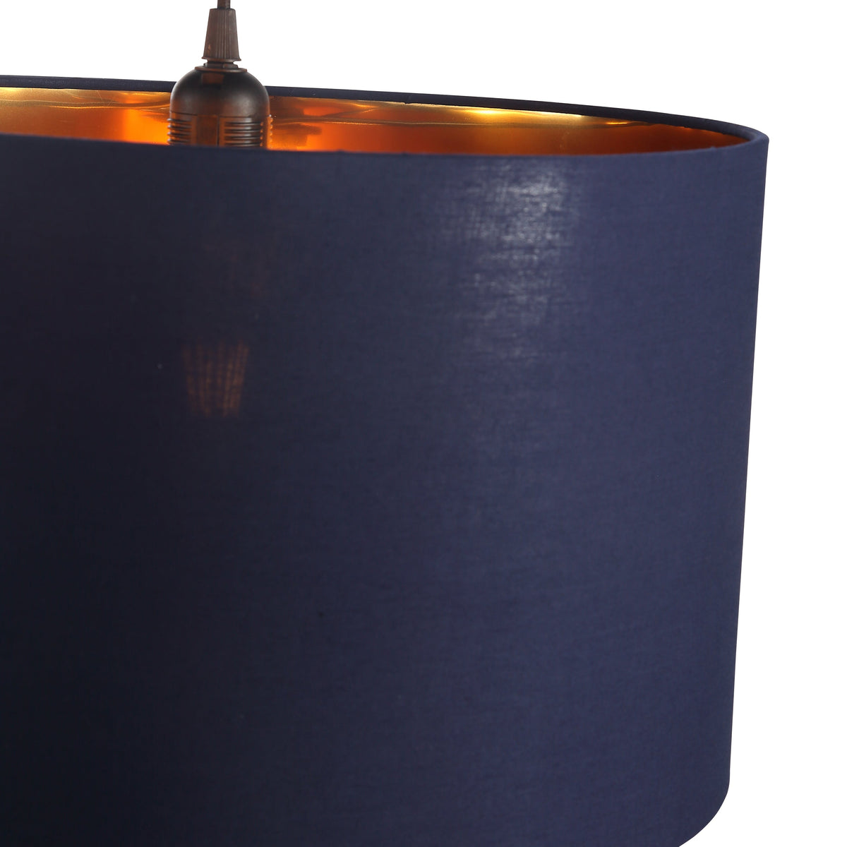 Drum  Hanglamp Ø40 Blauw/Messing