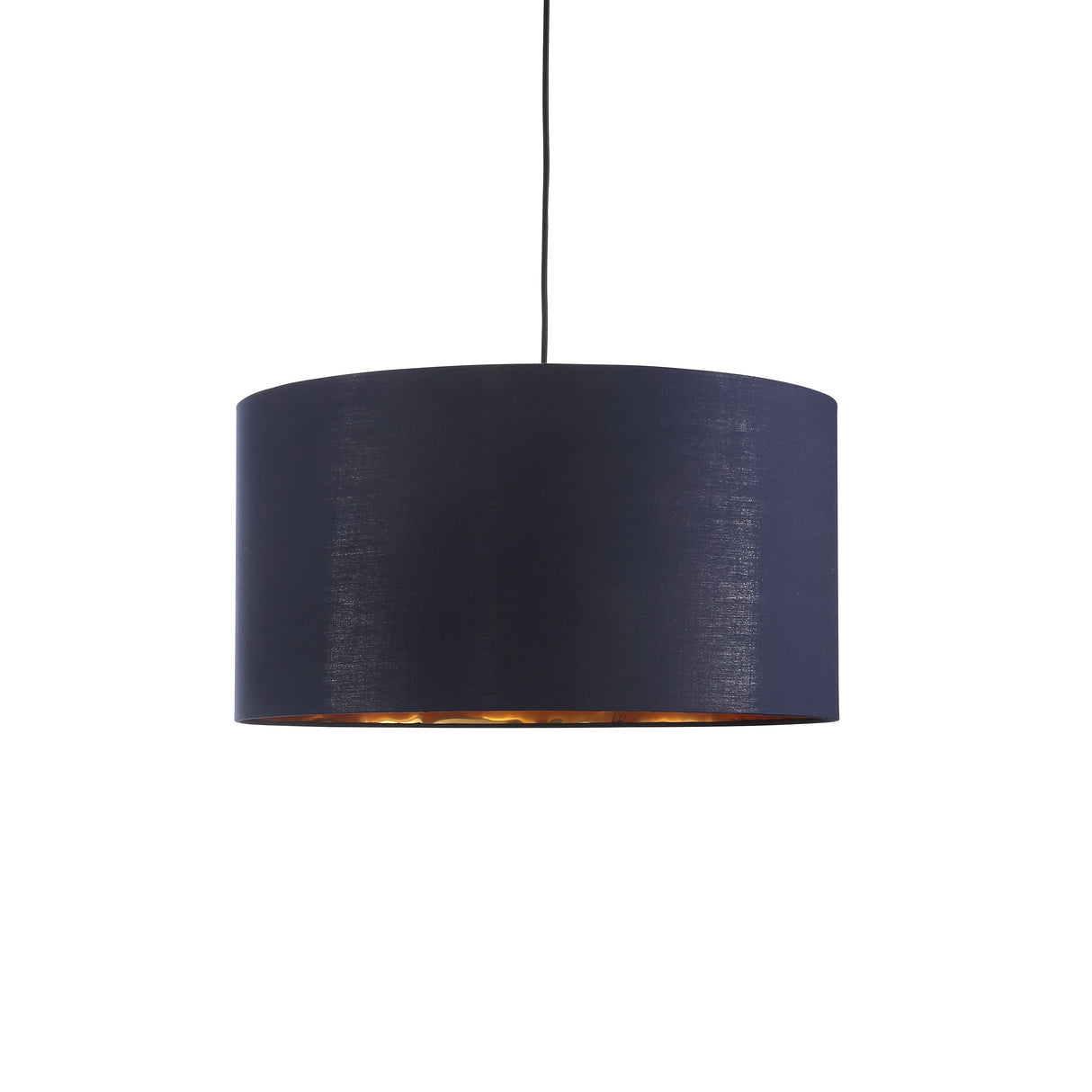 Drum Hanglamp Ø50 Blauw/Messing