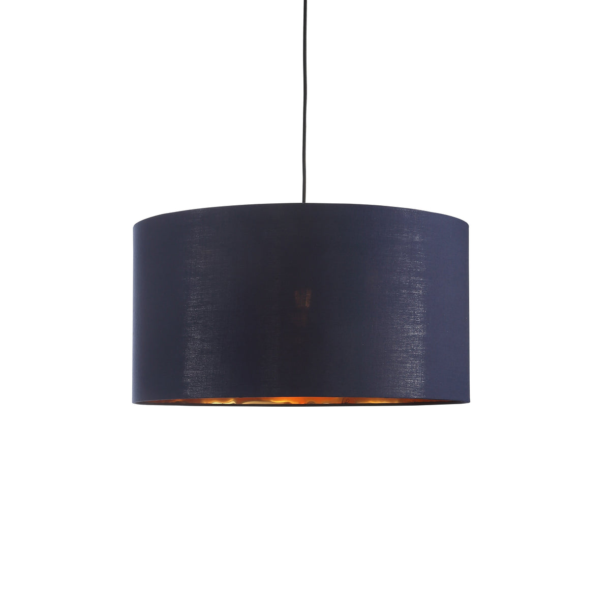 Drum Hanglamp Ø50 Blauw/Messing
