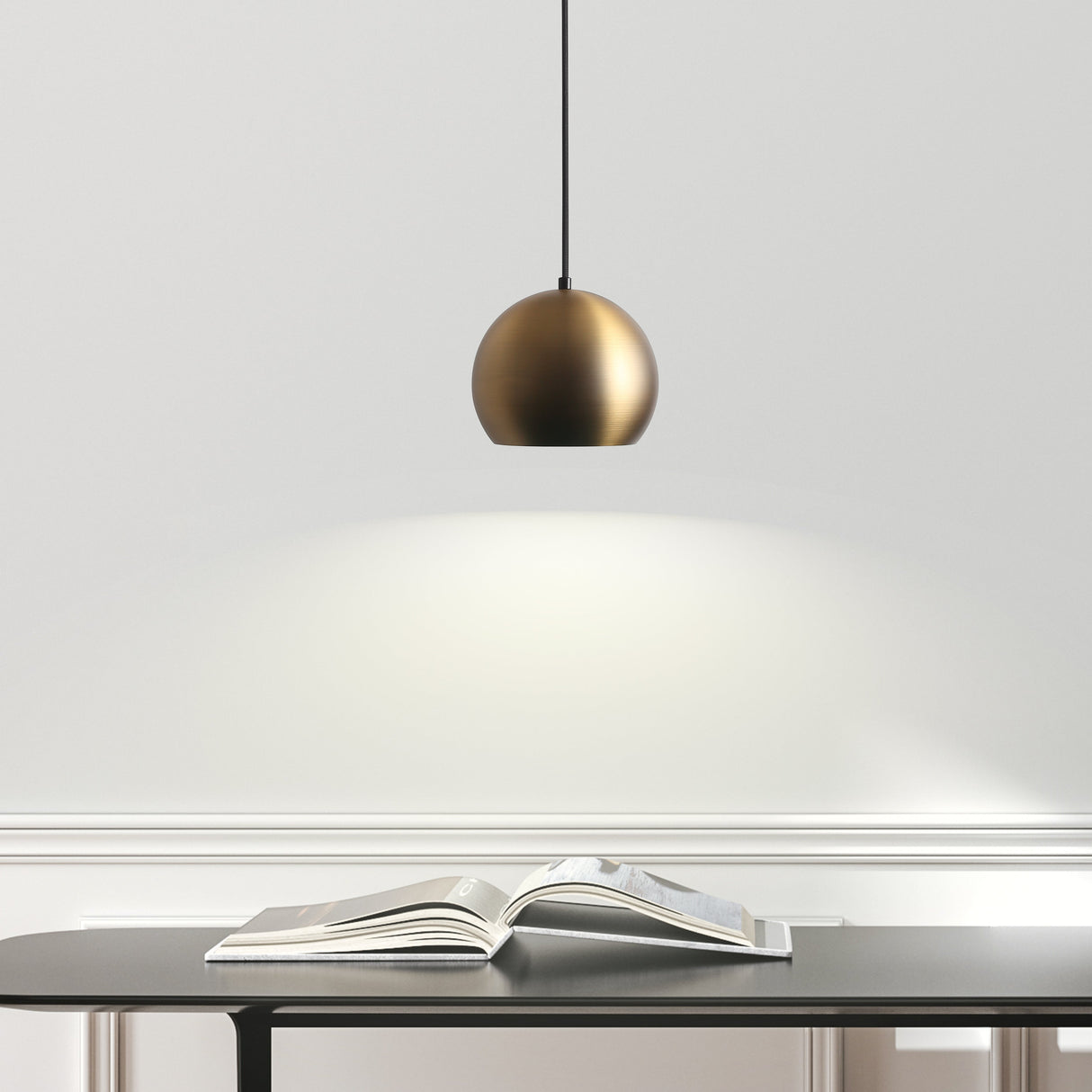 Mellow Pendellampa Ø20 Borstad Mässing-Lampconcept.se