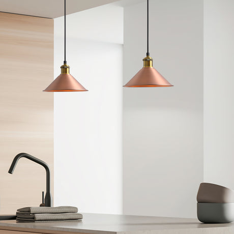 Coffee Taklampa Ø22 Borstad Koppar-Lampconcept.se