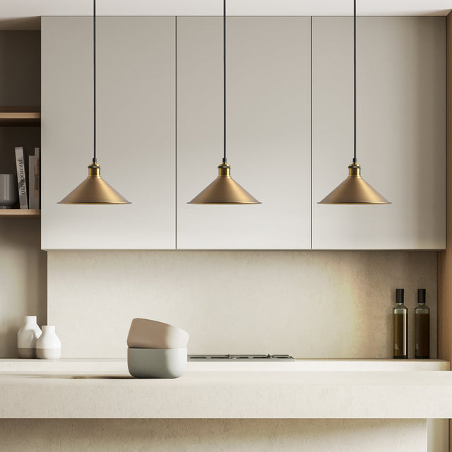 Coffee Taklampa Ø26 Borstad Mässing-Lampconcept.se