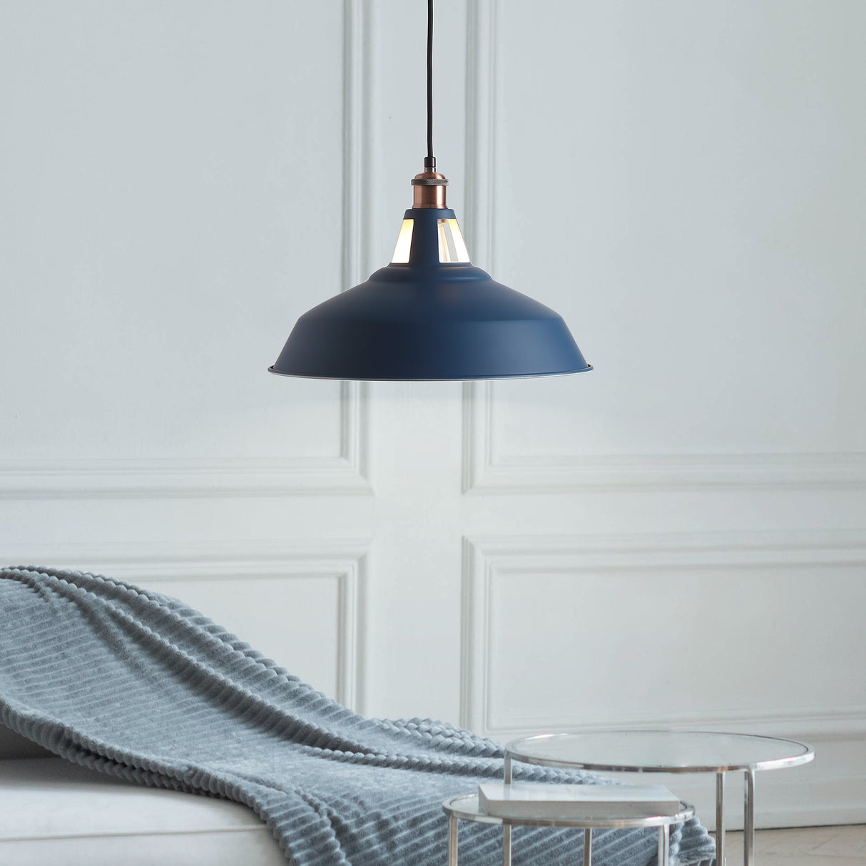 Nosta Taklampa Ø40 Blå-Lampconcept.se