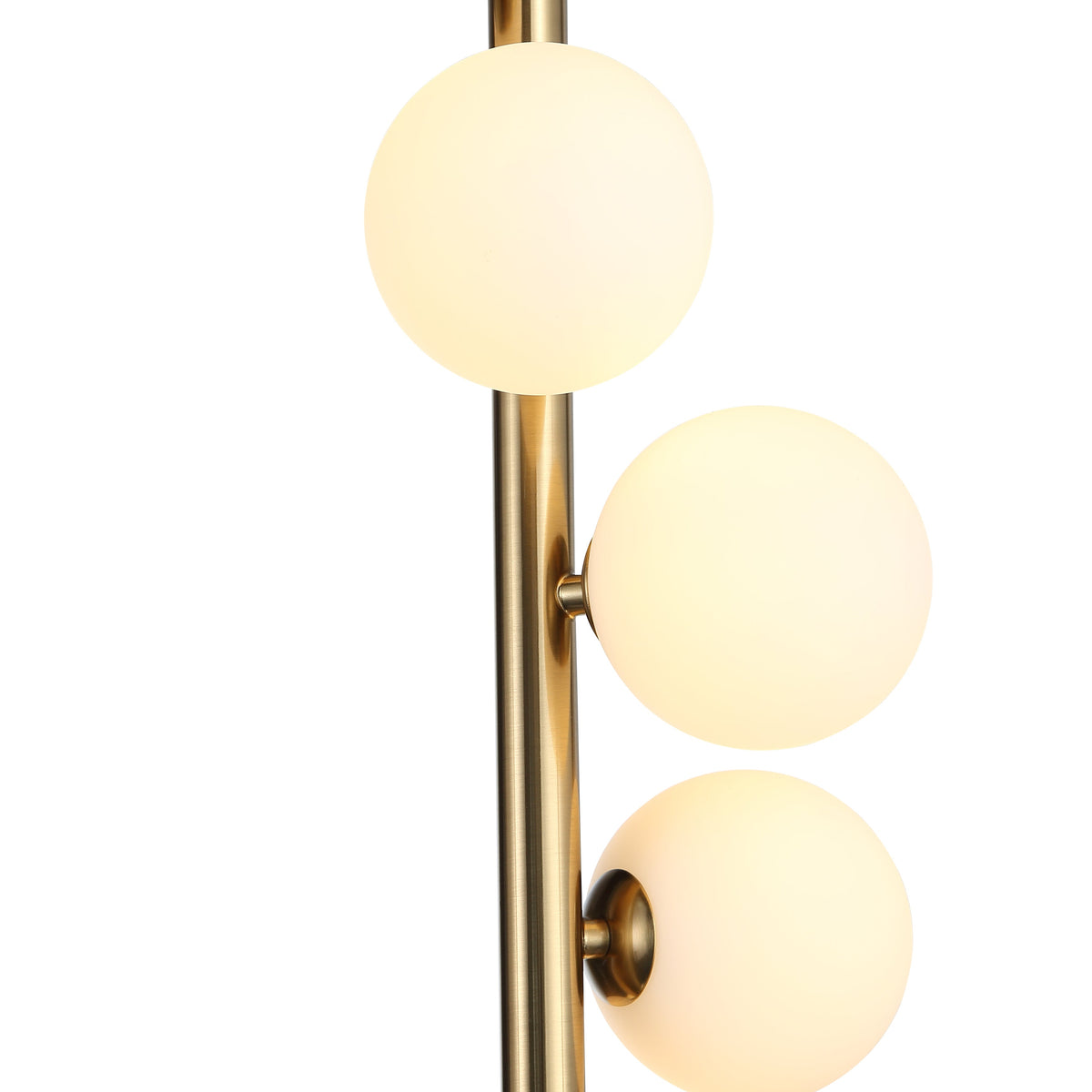 Trento Vloerlamp Messing/Opal