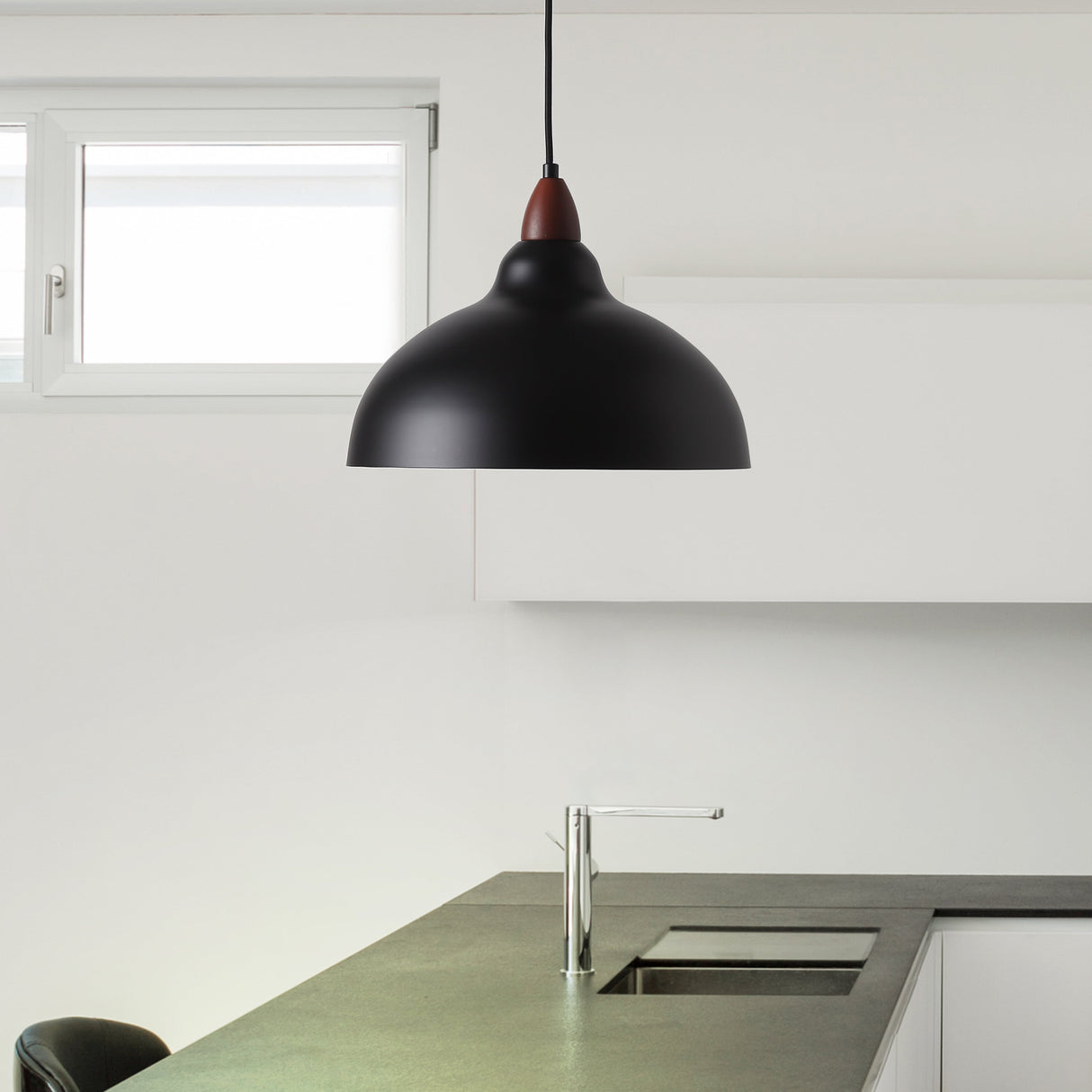 Oak Taklampa Ø35 Svart-Lampconcept.se