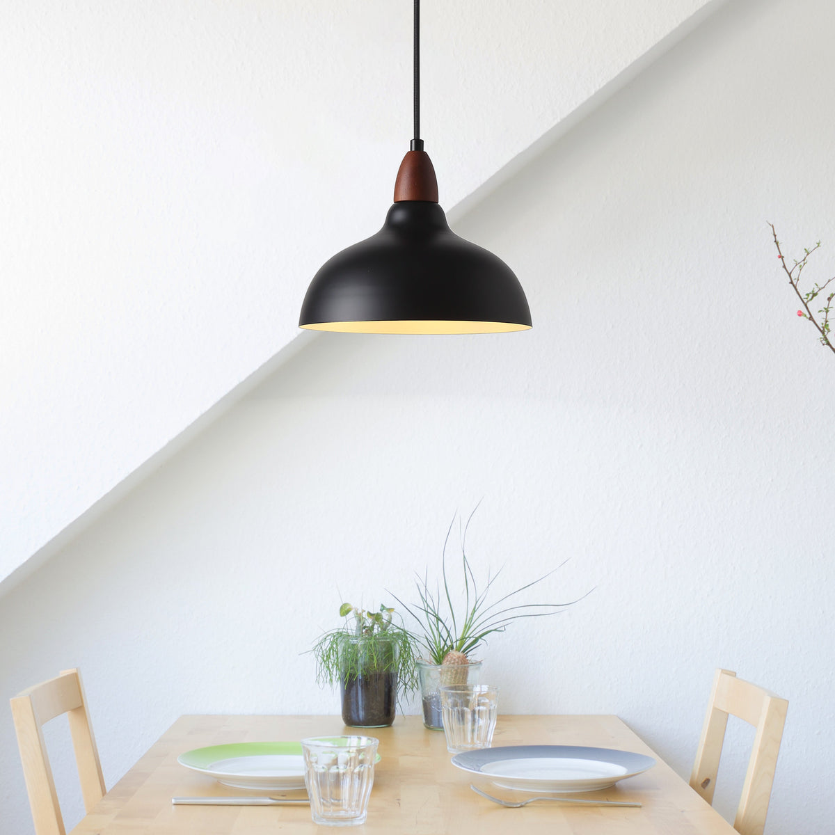 Oak Taklampa Ø24 Svart-Lampconcept.se