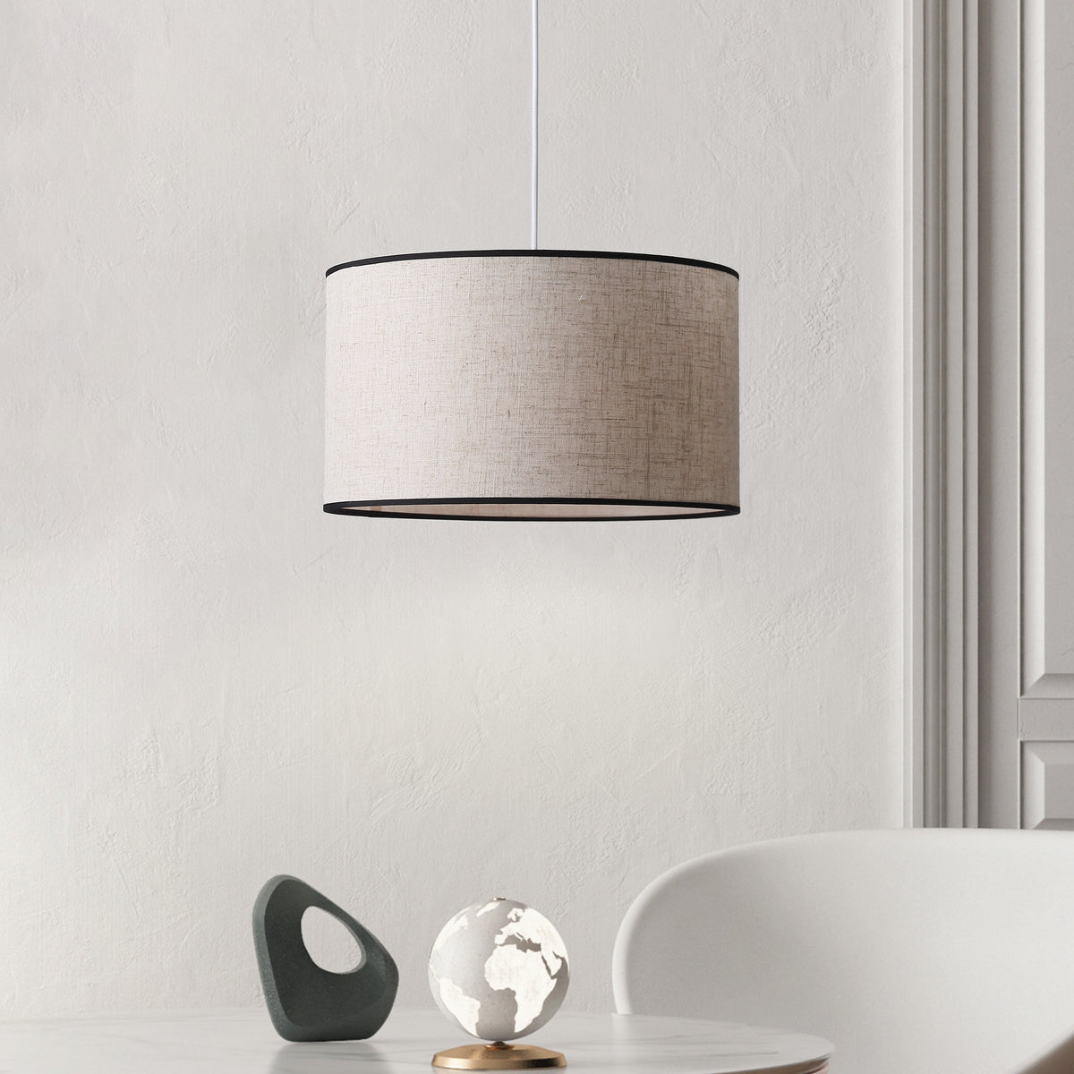 Drum Taklampa Ø40 Linne-Lampconcept.se