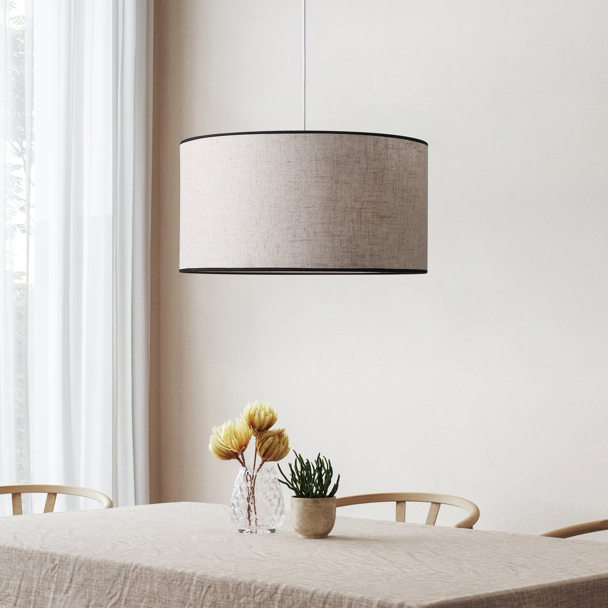 Drum Taklampa Ø50 Linne-Lampconcept.se