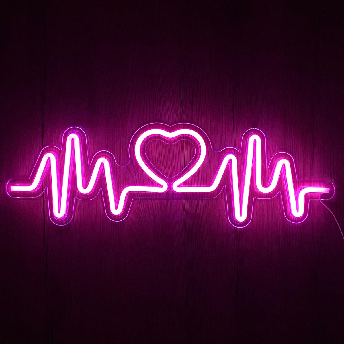 Heartbeat Neon Vägglampa Pink-Lampconcept.se