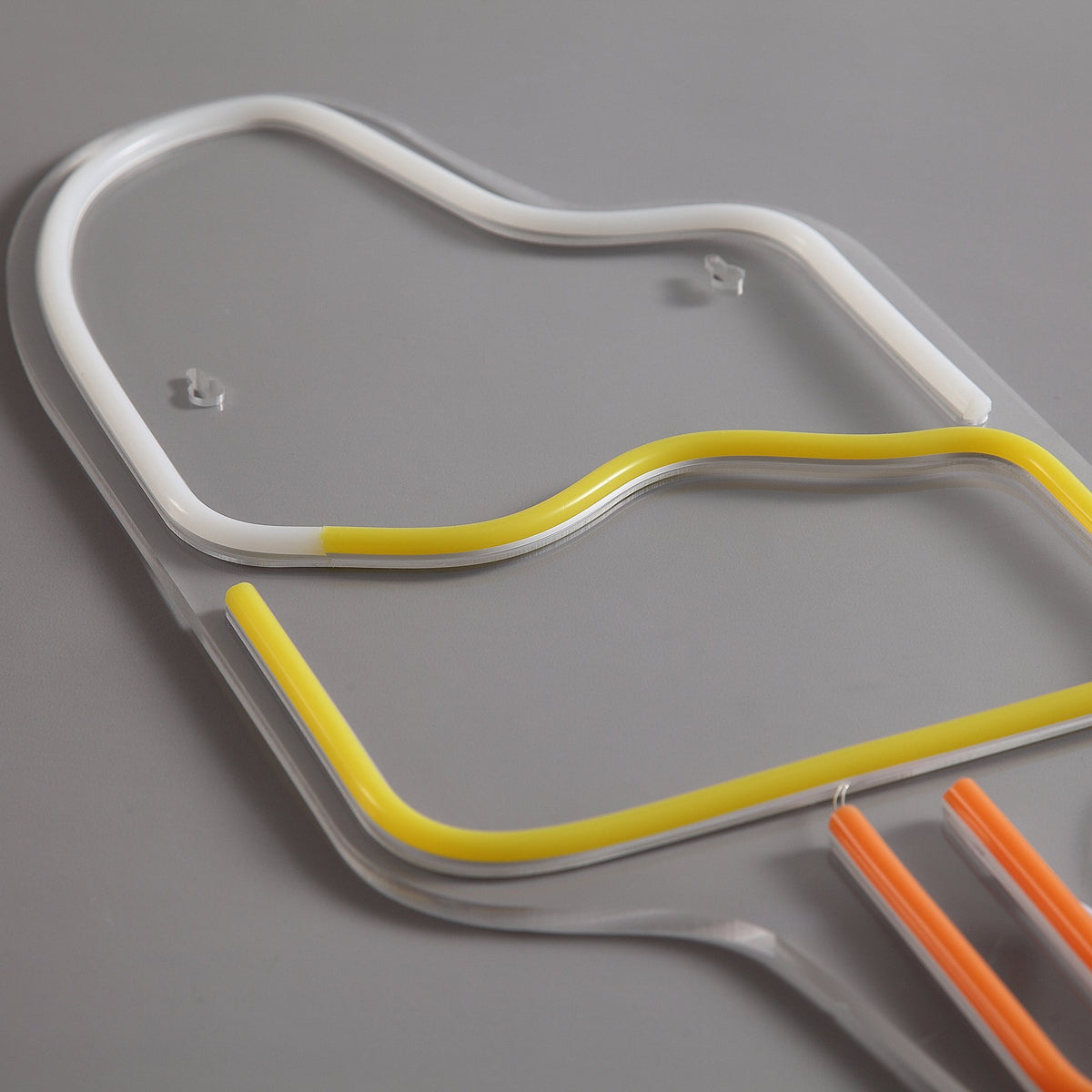 Ice Cream Neon Vägglampa Gul/Vit-Lampconcept.se