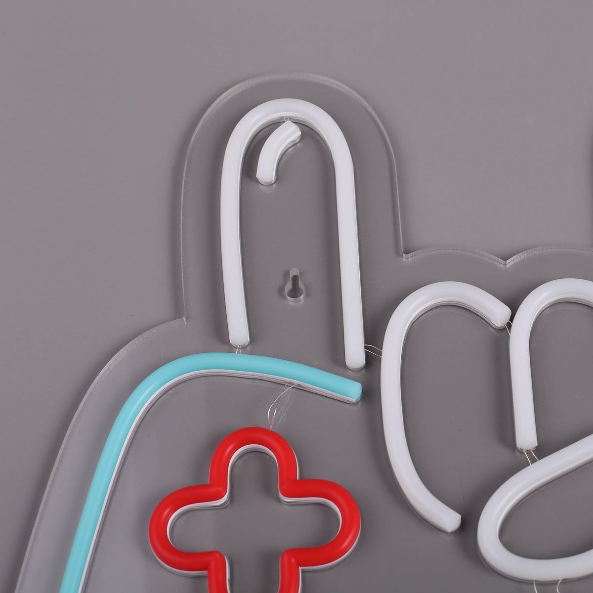 Joystick Hand Sign Neon Vägglampa-Lampconcept.se