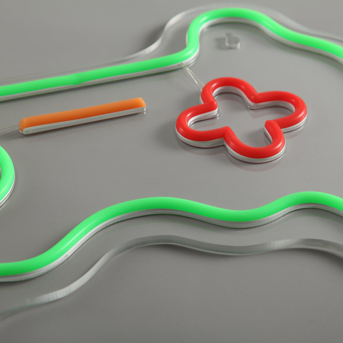 Joystick Neon Vägglampa Grön-Lampconcept.se