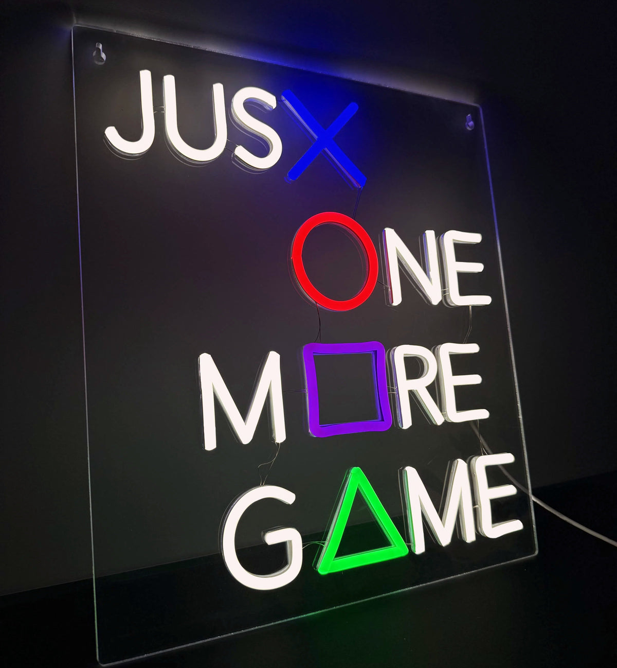 Just One More Game Neon Wandlamp