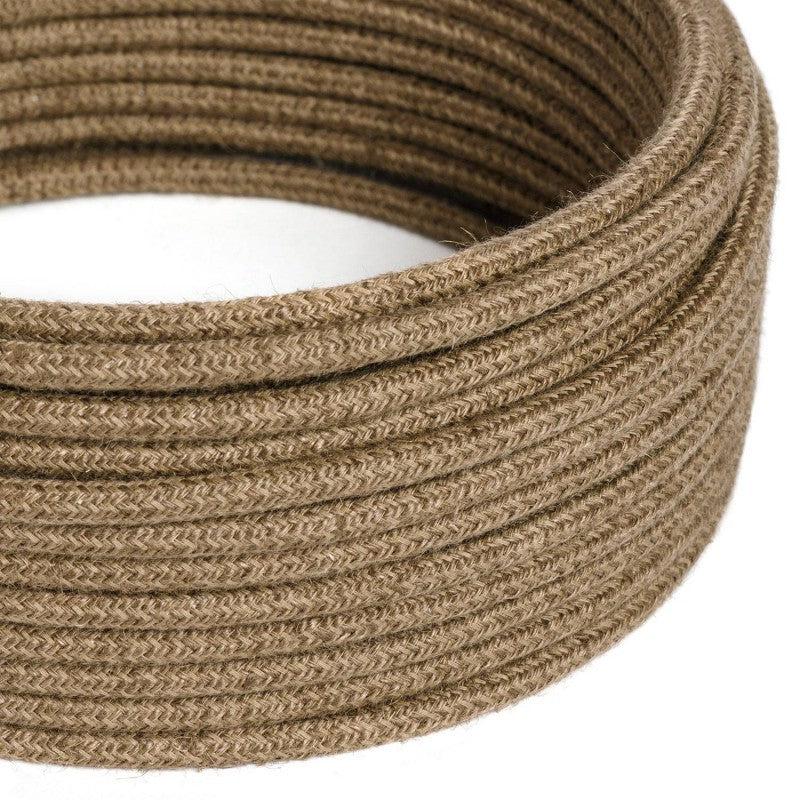 Textilkabel Mörk Jute-Lampconcept.se