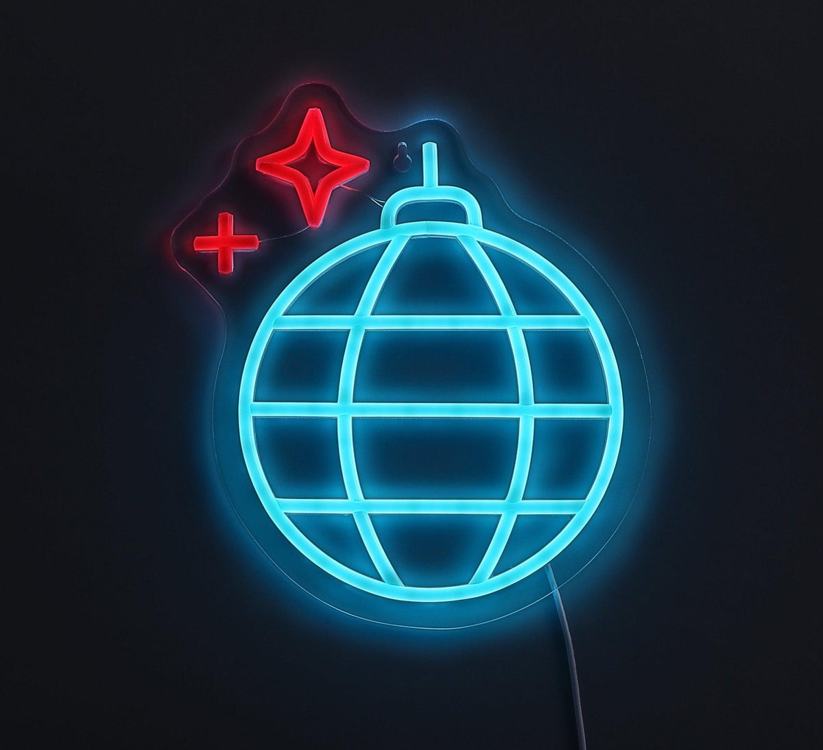 Disco Ball Neon Vägglampa-Lampconcept.se