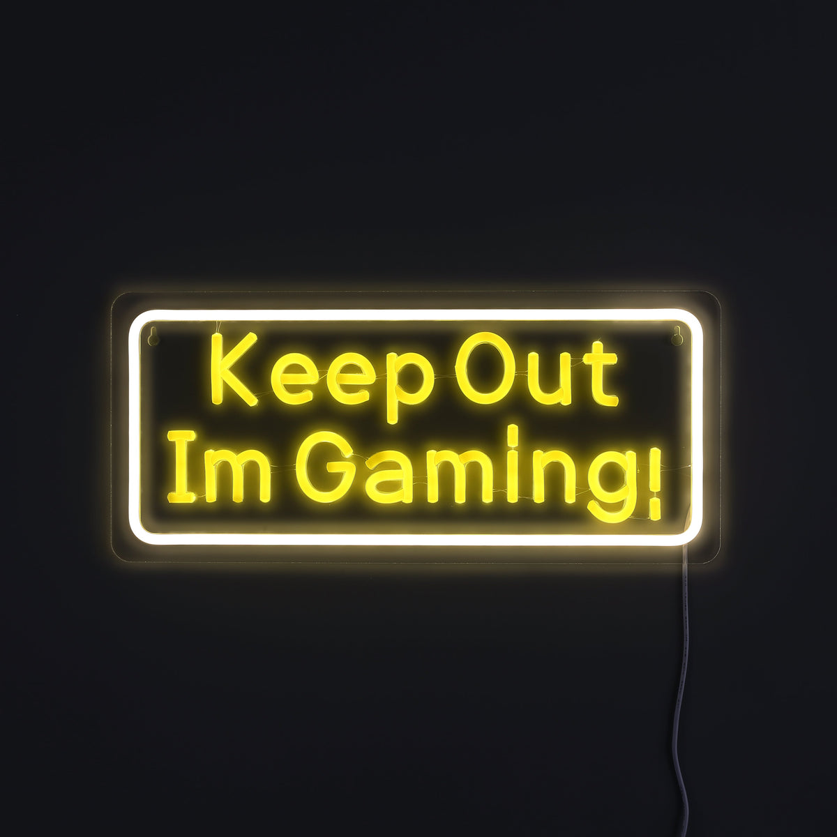 Keep Out Im Gaming Neon Vägglampa-Lampconcept.se