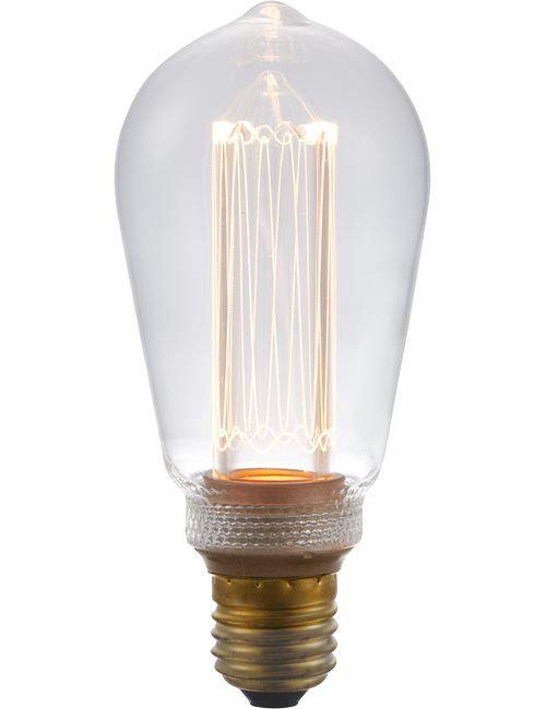 LED E27 Klar Rustika ST64 140lm Dimbar-Lampconcept.se