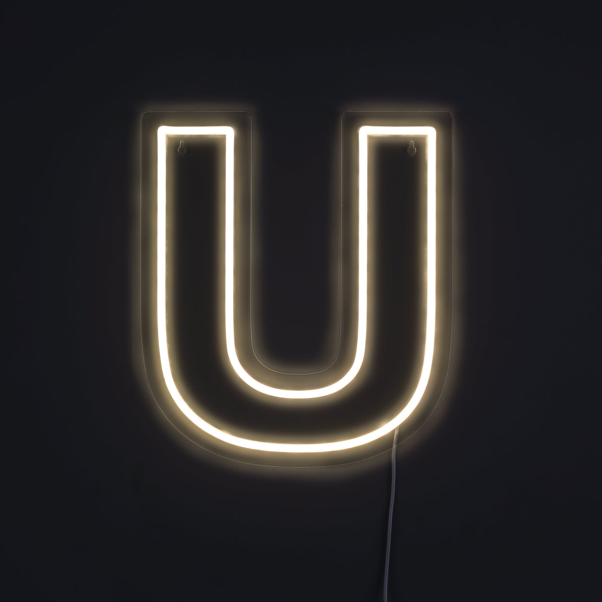 Letter U Neon Wandlamp