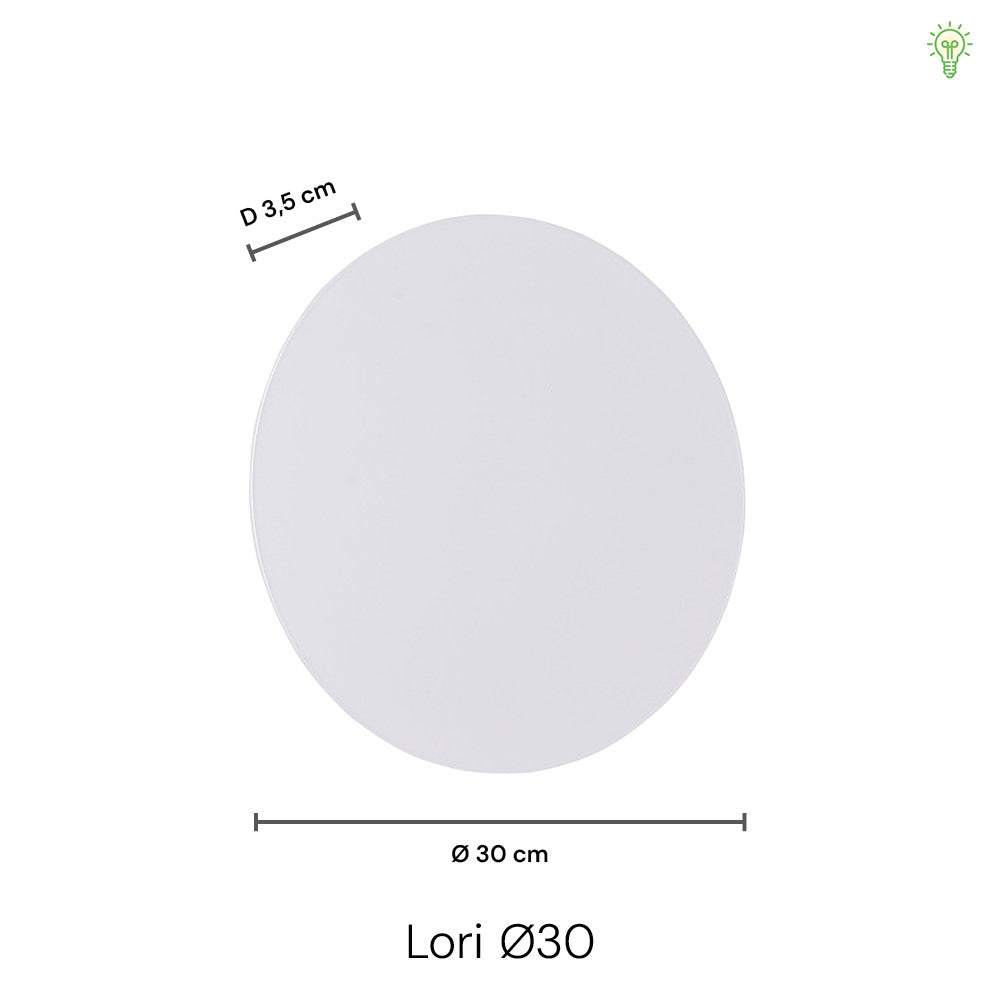 Lori Wandlamp Ø30 Zwart