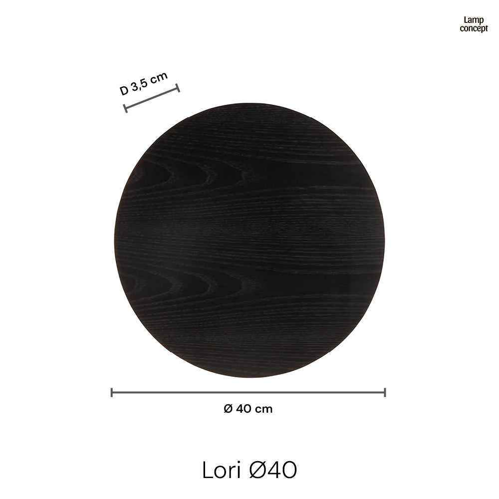 Lori Wandlamp Ø40 Holder Hout