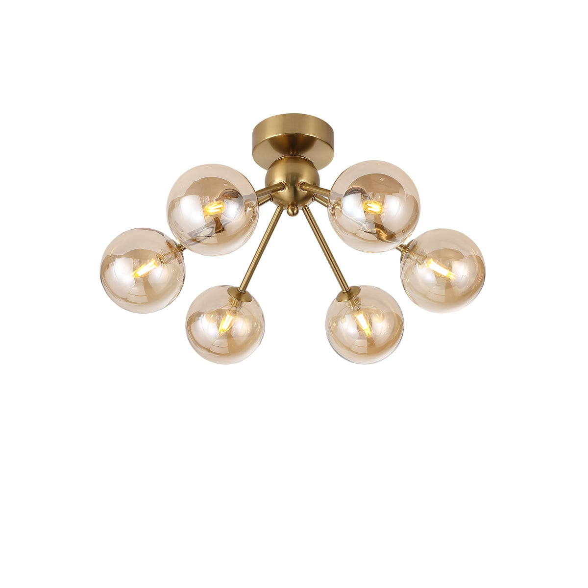 Lugano Plafondlamp Ø51 Amber