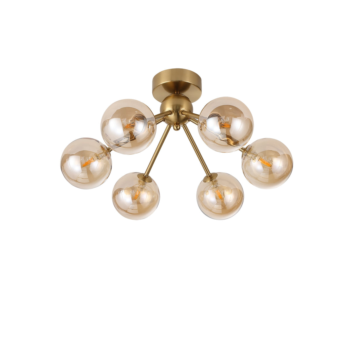 Lugano Plafondlamp Ø51 Amber