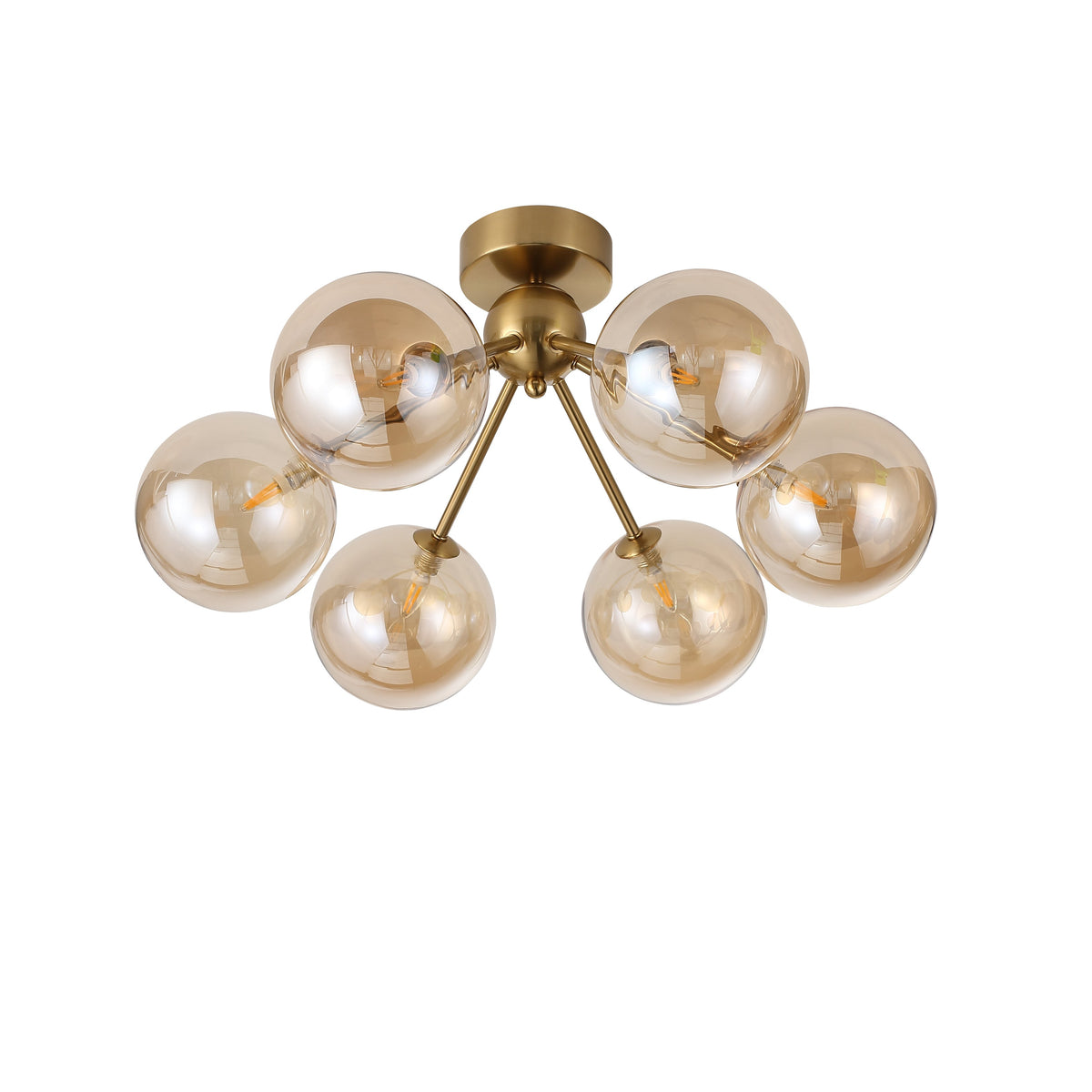 Lugano Plafondlamp Ø64 Amber