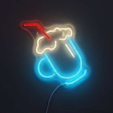 Milkshake Neon Vägglampa-Lampconcept.se