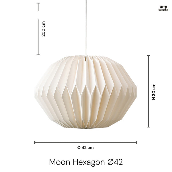 Moon Hexagon Ø42 Hanglamp