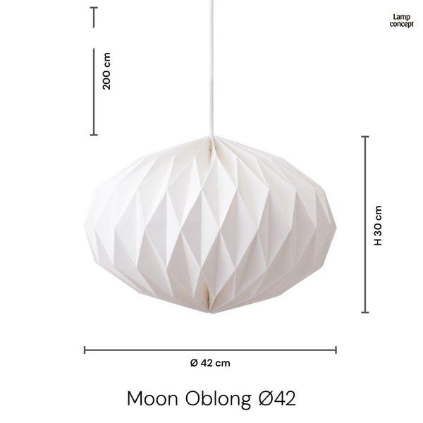 Moon Oblong Hanglamp Ø42