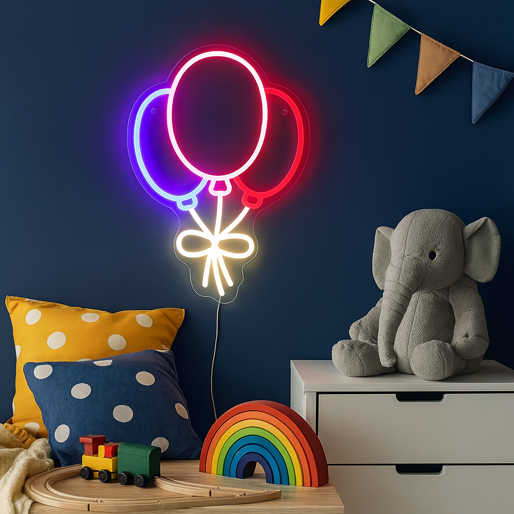 Ballonnen Neon Wandlamp