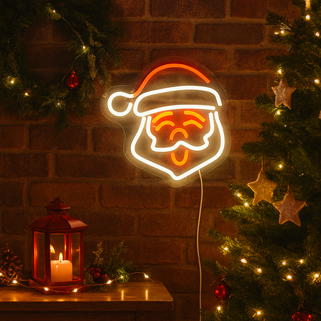 Tomte Neon Vägglampa