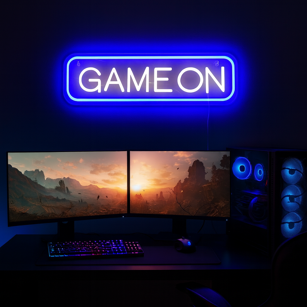 Game On Neon Wandlamp
