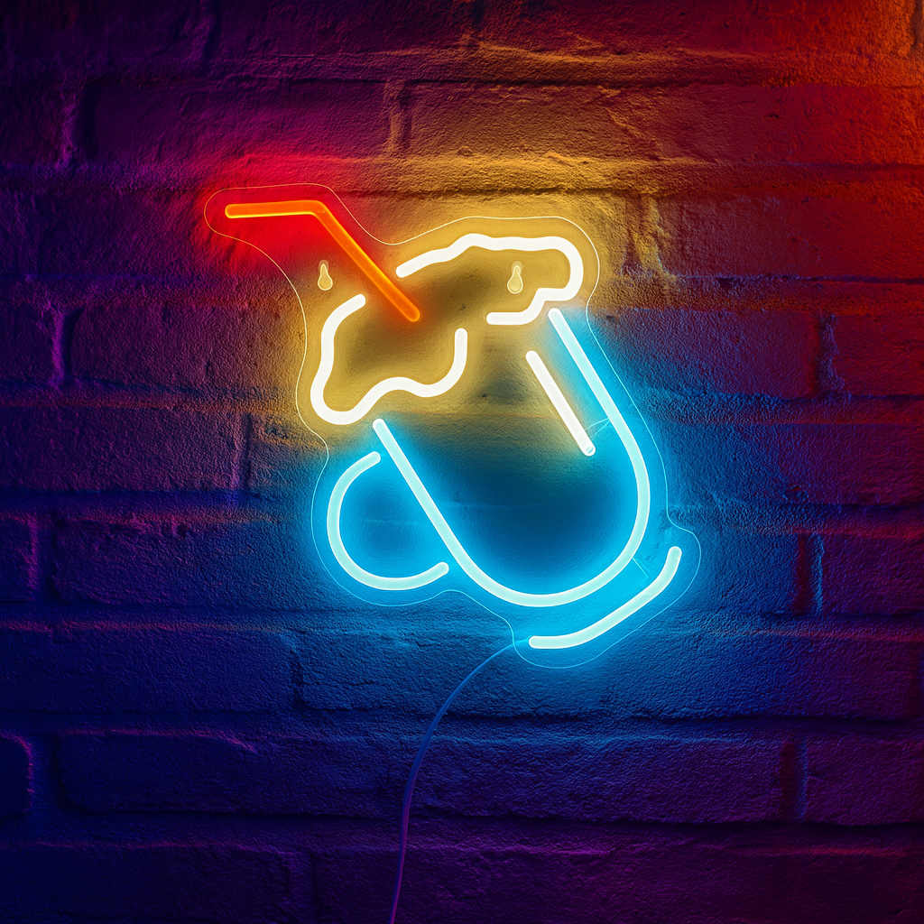 Milkshake Neon Vägglampa