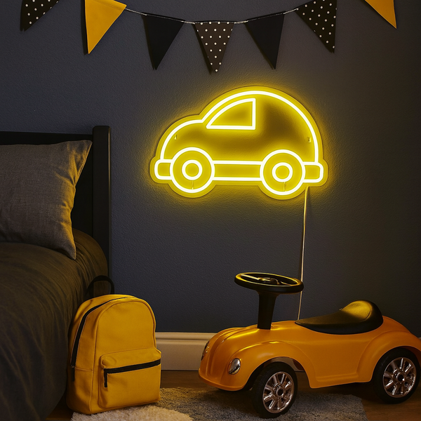 Bubble Car Neonskilt Blå - TEST VARIANT