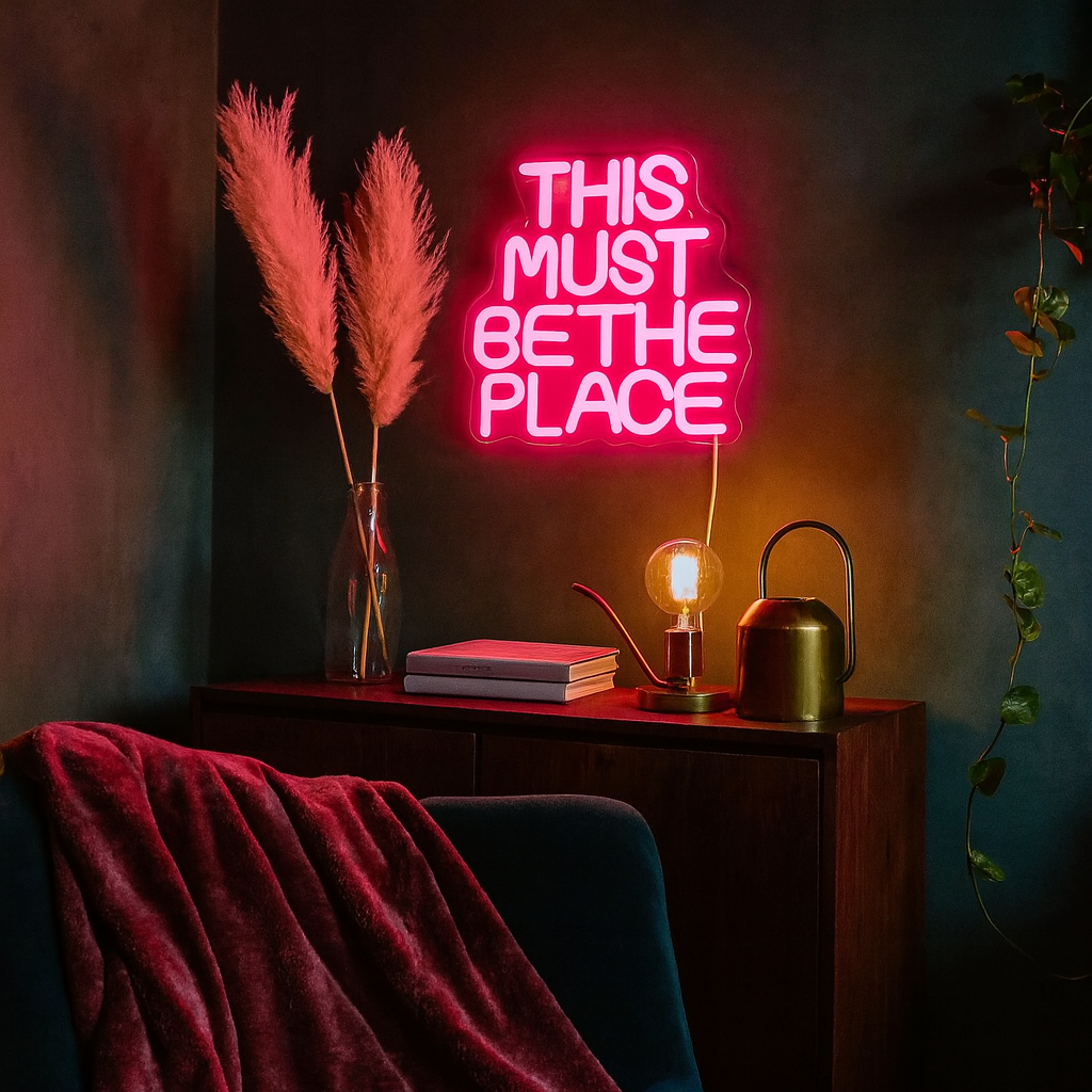 This Must Be The Place Neon Vägglampa