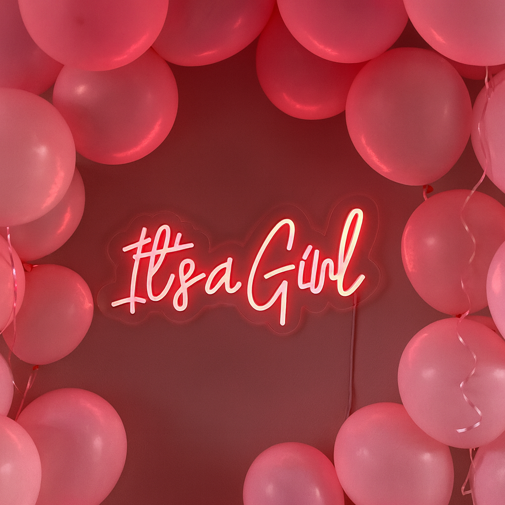 Its a Girl Neon Wandlamp