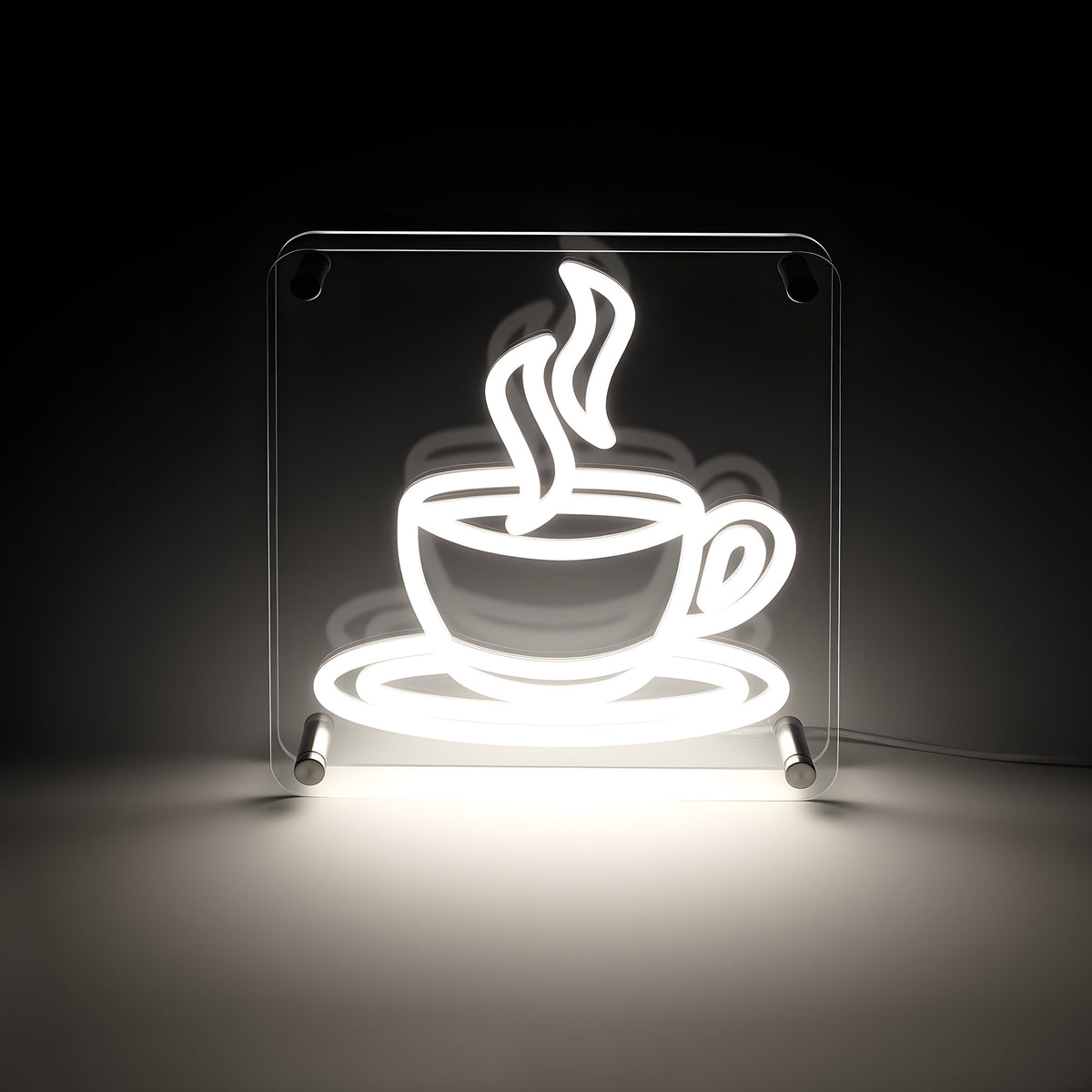 Coffee LED Neon Box Tafellamp